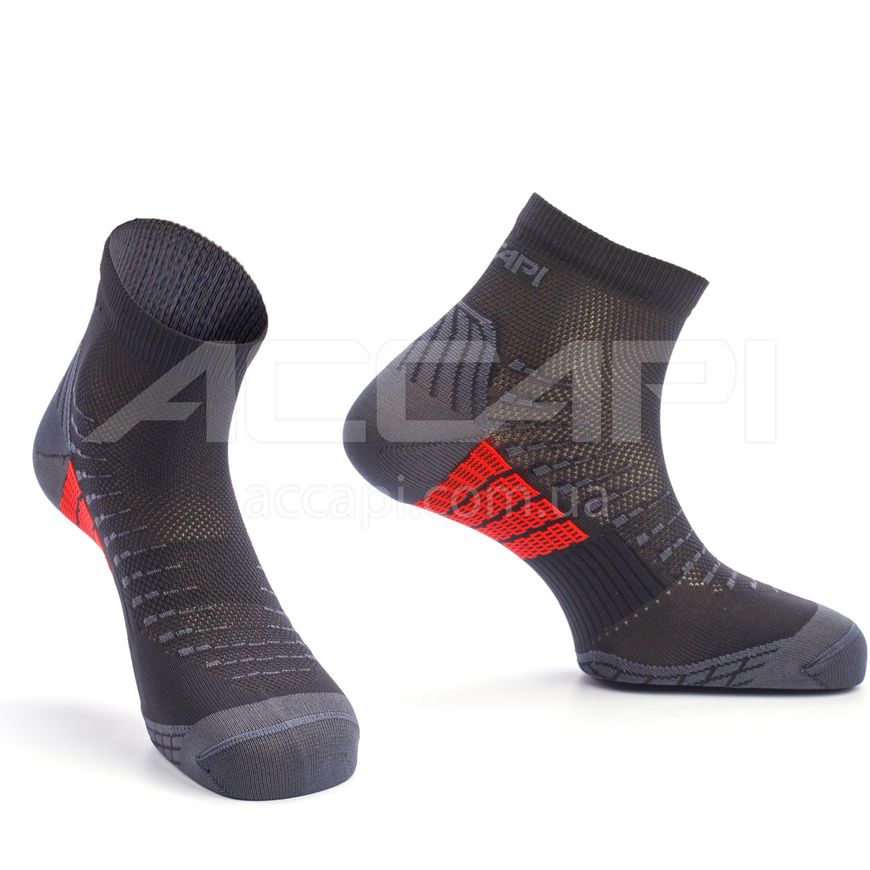 Термошкарпетки Accapi Running UltraLight, Black/Red, 34-36 (ACC H1308.908-0)