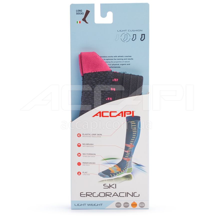 Термошкарпетки Accapi Ski Ergoracing, Black/Cyclamen, 34-36 (ACC H0904.934-0)