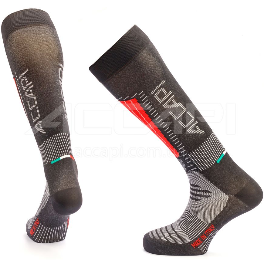 Термошкарпетки Accapi Ski Touch, Black/Red, 34-36 (ACC H0945.908-0)