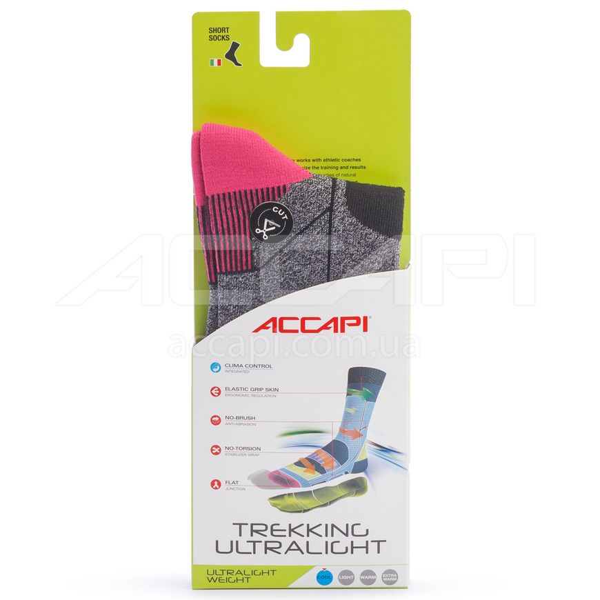 Термошкарпетки Accapi Trekking Ultralight, Black/Fuxia, р. 34-36 (ACC H0824.933-0)